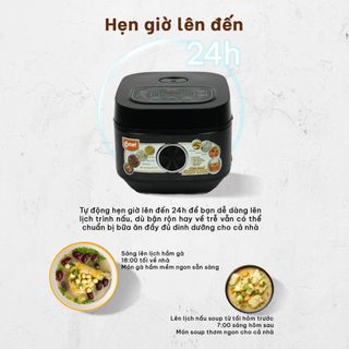 NỒI CƠM ĐIỆN TỬ NẮP GÀI 1,2L COMET CM8085