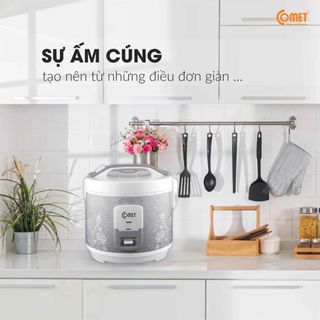 NỒI CƠM ĐIỆN 1.8L NẮP GÀI COMET CM8010 (T4)