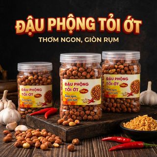 ĐẬU PHỘNG TỎI ỚT: MỒI NHẬU QUỐC DÂN, ĂN LÀ GHIỀN 500G - WINNIE HOUSE