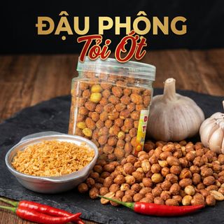 ĐẬU PHỘNG TỎI ỚT: MỒI NHẬU QUỐC DÂN, ĂN LÀ GHIỀN 500G - WINNIE HOUSE