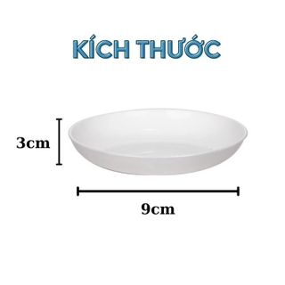 Đĩa Chấm Phíp Tròn Việt Nhật Đựng Gia Vị (1200) A1233