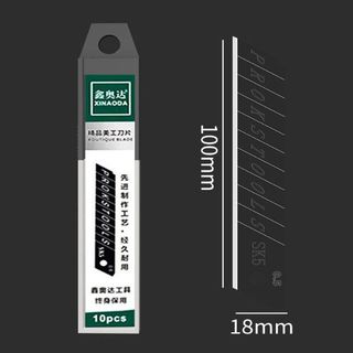 Hộp 10 Lưỡi Dao Cắt Dọc Giấy Thép Đa Năng Siêu Bén ( chỉ lưỡi dao) A1331