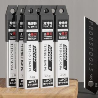 Hộp 10 Lưỡi Dao Cắt Dọc Giấy Thép Đa Năng Siêu Bén ( chỉ lưỡi dao) A1331