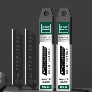 Hộp 10 Lưỡi Dao Cắt Dọc Giấy Thép Đa Năng Siêu Bén ( chỉ lưỡi dao) A1331