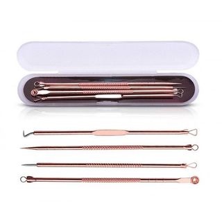 Bộ 4 Cây Nặn mụn 2 Đầu Nặn Mụn Đầu Đen Chuyên Dụng Cao cấp A1021