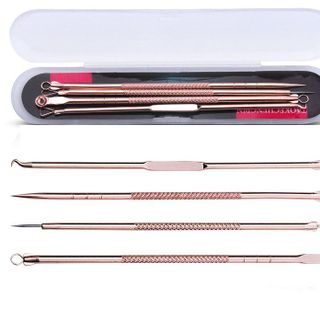 Bộ 4 Cây Nặn mụn 2 Đầu Nặn Mụn Đầu Đen Chuyên Dụng Cao cấp A1021