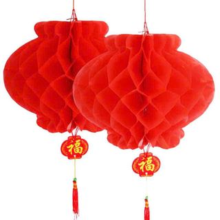 SET 10 LỒNG ĐÈN TRANG TRÍ TẾT 15CM