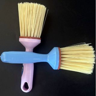 Cây cọ rửa nồi hình trụ có cán thô được gia cố và làm dày, cây cọ rửa nhà bếp đa năng A0441