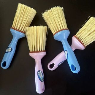 Cây cọ rửa nồi hình trụ có cán thô được gia cố và làm dày, cây cọ rửa nhà bếp đa năng A0441