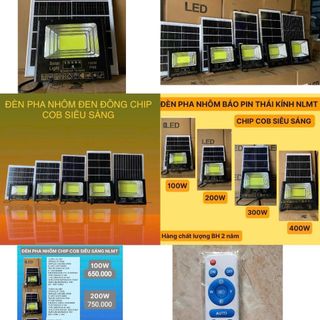 Đèn pha LED năng lượng mặt trời 100W