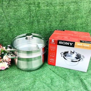BỘ NỒI XỬNG HẤP SONY 26CM CAO CẤP