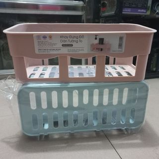 Kệ Chữ Nhật Dán Tường Việt Nhật Đựng Gia Vị Dầu Gội Sữa Tắm (5699) A0732