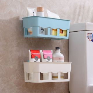 Kệ Chữ Nhật Dán Tường Việt Nhật Đựng Gia Vị Dầu Gội Sữa Tắm (5699) A0732