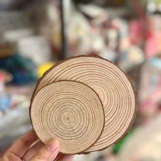 ĐẾ GỖ TRANG TRÍ GIÁNG SINH SIZE 8-9CM