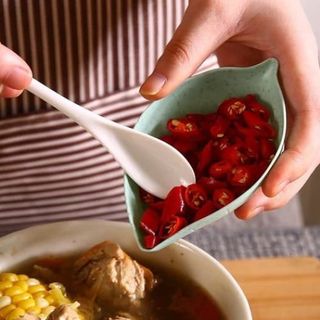 Chén Bát Đựng Gia Vị Hình Chiếc Lá Dĩa Đựng Nước Chấm Dễ Thương A1141