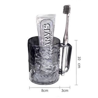 Cốc Nhựa Đánh Răng Cốc Uống Nước Vân Pha Lê 3D Cao Cấp A0343