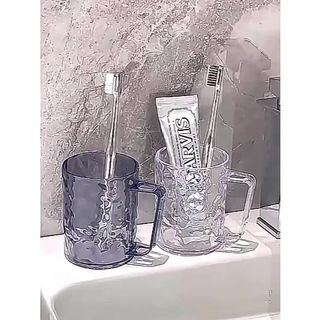 Cốc Nhựa Đánh Răng Cốc Uống Nước Vân Pha Lê 3D Cao Cấp A0343