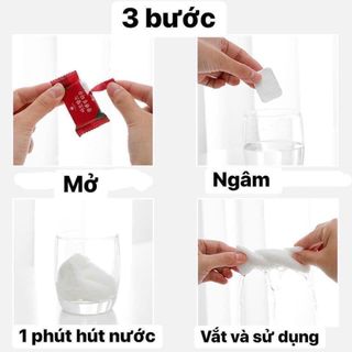 Viên Khăn Giấy Nén Dạng Viên Kẹo Đỏ Khăn Lau Mặt Dùng 1 Lần Tiện Dụng (Kẹo Đỏ) A1132