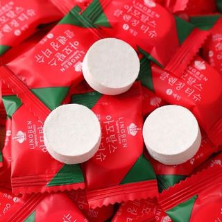 Viên Khăn Giấy Nén Dạng Viên Kẹo Đỏ Khăn Lau Mặt Dùng 1 Lần Tiện Dụng (Kẹo Đỏ) A1132