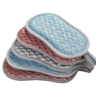 Miếng vải rửa chén bát hai mặt, miếng nhấc nồi đa năng, miếng cọ rửa khử trùng bàn chải nồi A0632