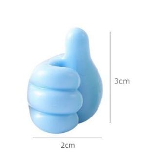 Sét 10 Móc treo dán tường ngón tay cái treo dây cáp điện đa năng, móc dán tường sáng tạo treo vật dụng A1226