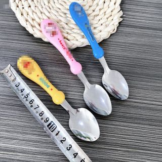 Thìa trẻ em hoạt hình, thìa thép không gỉ hoạt hình, thìa gia dụng nhỏ dễ thương, thìa tráng miệng A1324