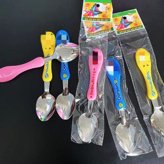 Thìa trẻ em hoạt hình, thìa thép không gỉ hoạt hình, thìa gia dụng nhỏ dễ thương, thìa tráng miệng A1324