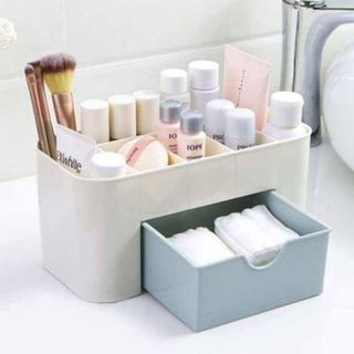 Kệ Đựng Mỹ Phẩm Bằng Nhựa Hộp Khay Đựng Mỹ Phẩm Để Bàn Mini A0741