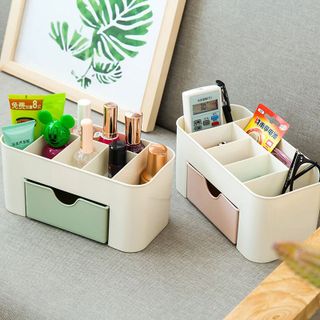 Kệ Đựng Mỹ Phẩm Bằng Nhựa Hộp Khay Đựng Mỹ Phẩm Để Bàn Mini A0741