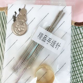 Bộ kim khâu tay bộ kim chỉ may vá cao cấp bao gồm kim dài, đê khâu và dụng cụ xỏ kim A1148