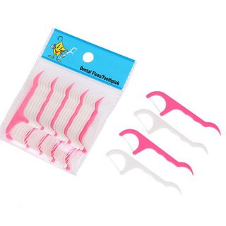 Bịch 25 que tăm chỉ nha khoa dùng một lần vệ sinh răng miệng làm sạch kẽ răng que tăm xỉa răng A1142