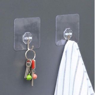 Móc Dán Tường Siêu Dính Trong Suốt Chịu Lực Tốt Treo Tường Chắc Chắn 6x6 cm A0431