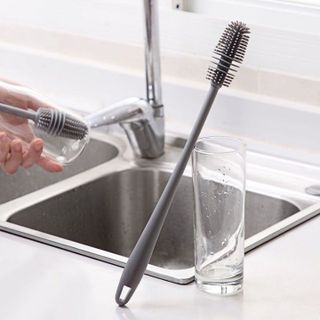 Cọ Rửa Ly Silicon Tay Cầm Dài Cọ Rửa Vệ Sinh Cọ Rửa Bình Đựng Nước A0322