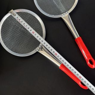 Vợt Lọc Lưới To Loại Lớn Tay Cầm Đỏ Vợt Thức Ăn Lọc Dầu A0621