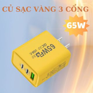 CỦ SẠC 65W CHÂN TRÒN - CHÂN DẸT