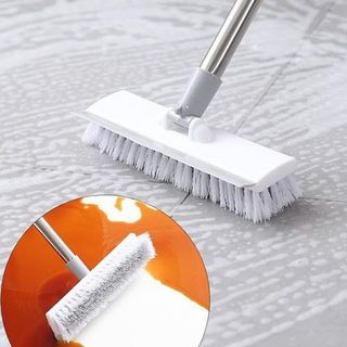 Cây Chà Sàn 2 Đầu Cọ Chà Sàn Nhà Tắm, Chà Sàn Vệ Sinh Quét Nước Cọ Rửa Toilet ( KHÔNG XOAY) A0813