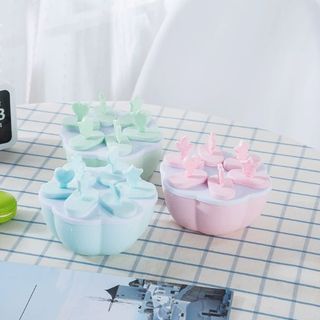 Khay làm kem 8 ngăn Tròn tại nhà, Dụng Cụ làm kem trẻ em A0833