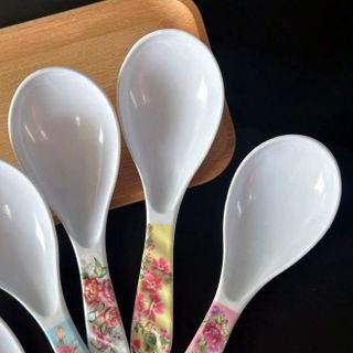 Muỗng xới cơm Muỗng múc cơm giả sứ sang trọng Muỗng cơm nhựa A1315