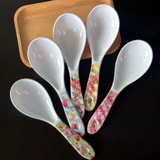 Muỗng xới cơm Muỗng múc cơm giả sứ sang trọng Muỗng cơm nhựa A1315