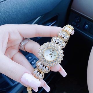 ĐỒNG HỒ NỮ CHÍNH HÃNG FUNMEI F2048 ĐÍNH ĐÁ SWAROSKI FULLBOX TEM HÃNG