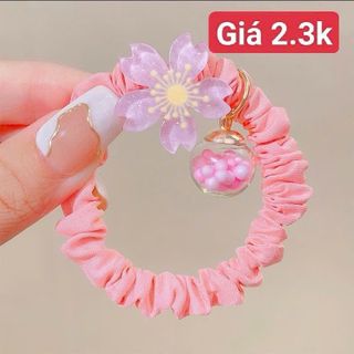 Dây buộc tóc hoa anh đào