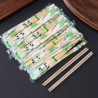 Bịch 50 Đôi đũa tre dùng một lần cho đóng gói riêng lẻ dùng cho đồ ăn nhanh phục vụ quán ăn A0531