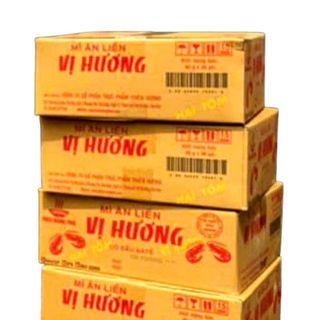 Mì Vị Hương Sa Tế Hai Tôm gói giấy 60g Thùng 30 gói