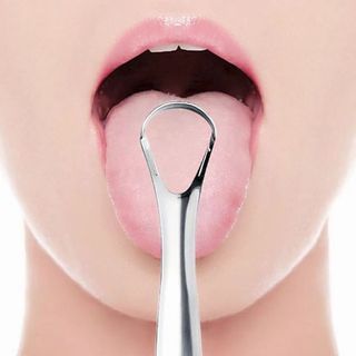 Dụng cụ cạo lưỡi inox, bàn chải vệ sinh lưỡi sạch sẽ loại bỏ vi khuẩn tránh hôi miệng A1116