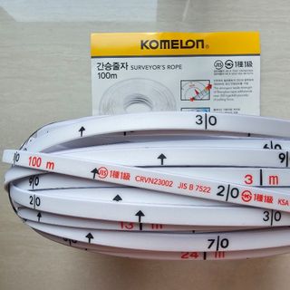 Thước Nhựa Sợi thủy tinh khoan cọc nhồi 100m Komelon