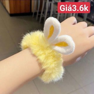 Dây buộc tóc lông mềm tai thỏ – dễ thương, êm ái, phù hợp mọi lứa tuổi