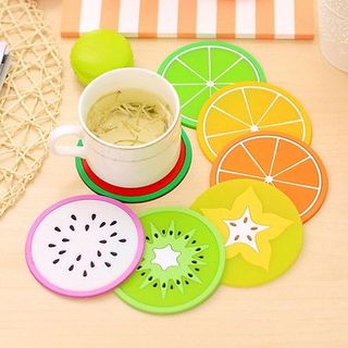 Đế Lót Ly Silicon Hình Trái Cây Miếng Lót Ly Cốc Trang Trí Xinh Xắn A1017