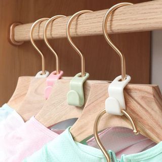 Móc xỏ lỗ treo quần áo tiết kiệm không gian nhiều lớp tủ quần áo móc treo đồ xếp gọn gàng A1238