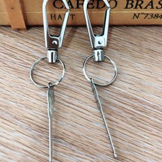 Móc treo chùm chìa khóa Basic lớn, treo bông ngoáy tai và móc chìa khóa A1243