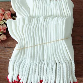 Găng tay làm việc lao động màu trắng chất lượng cao, bao tay làm vườn nương rẫy A0622